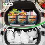 Reusable Grocery Bag, Foldable Large Shopping Tote Bag for Groceries Kitchen Picnic Car Trunk