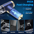 Handheld Car Vacuum Cleaner, 2-in-1 Portable Mini Car Vacuum Cleaner,16000Pa High Power & Air Duster, Handheld Vacuum Cordles