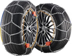 VEVOR Tire Chains, Snow Chains for Cars SUV Pickup Trucks, 2 Pack Adjustable Snow Tire Chains Compatible with Tire Width 245 