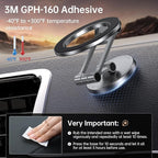 SYNCWIRE Fits MagSafe Car Mount, [All-Metal] Magnetic Phone Holder for Car, [Flexible Three-axis] 360° Rotation Magnetic Car Mount Strong Magnets Car Phone Holder for iPhone 17 16 15 14 Pro Max