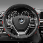 FH Group Universal Fit Microfiber Embossed Leather Beige Steering Wheel Cover Fits Most Cars, SUVs