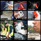 Roadside Emergency Car Kit-Safety Car Kit Car Emergency Kit with Jumper Cables Roadside Assistance Kit, Tow Rope, Safety Hamm