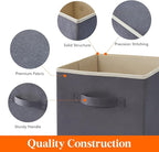 Lifewit Storage Cubes, Foldable Decorative Fabric Storage Baskets for Organizing Home Organizers with Handles for Shelves, Cl