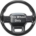 Steering Wheel Cover for Ford F150 2021-2025/ F-150 Lightning 2022-2025/ F250 F350 F450 F550 2023-2025/ Ford Expedition 2022-2024 Car Steering Wheel Cover Protector Accessories for Ford(Glossy Black)