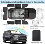 TINGLU Window Shades for Jeep Wagoneer 2022-2024 (NOT for Grand Wagoneer) Accessories Car Side Full Windows Rear Triangular Windshield Sun Shade Sun UV Rays & Privacy Protection for Camping 8PCS