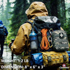 Carlebben EMT MOLLE Ifak Pouch Tactical MOLLE Medical First Aid Kit Utility Pouch ACU Camouflage
