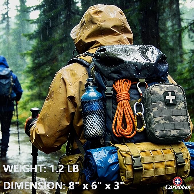 Carlebben EMT MOLLE Ifak Pouch Tactical MOLLE Medical First Aid Kit Utility Pouch ACU Camouflage