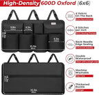 SURDOCA Car Trunk Organizer, LARGE CAPACITY Car Storage Bag with 8 Pockets, 7X Upgraded Trunk Storage Organizer for Car, SUV, Truck, MPV