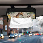 Car Tissue Holder Car Visor Organizer Tissue Box Holder for Car Sun Visor Organizer with Car Vehicle Accessories Essentials Interior for Women Men Beige Bunny Fox Daffodils
