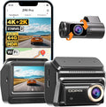 DDPAI 4K Dash Cam Front and Rear, STARVIS 2 IMX678, Built-in 64G eMMC Dual HDR Car Camera, WiFi Dash Camera for Cars with GPS