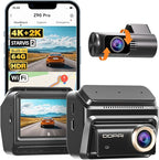 DDPAI 4K Dash Cam Front and Rear, STARVIS 2 IMX678, Built-in 64G eMMC Dual HDR Car Camera, WiFi Dash Camera for Cars with GPS