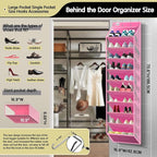 Kotkn 10 Tier Over The Door Organizer - Heavy Duty Hanging Storage Rack with Sturdy Oxford Fabric, Holds 20+ Pairs of Footwea