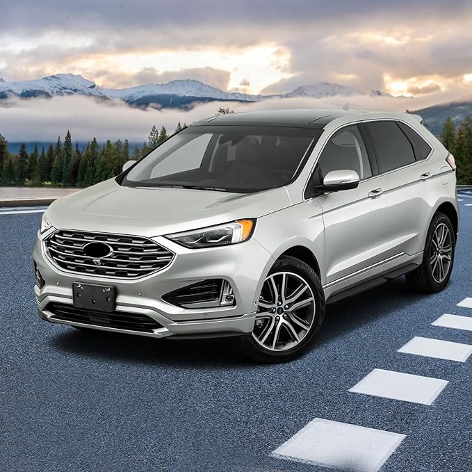 Front License Plate Frame Compatible with Ford Edge 2019 2020 2021 2022 2023 2024, Bumper License Frame Holder Mounting Brack