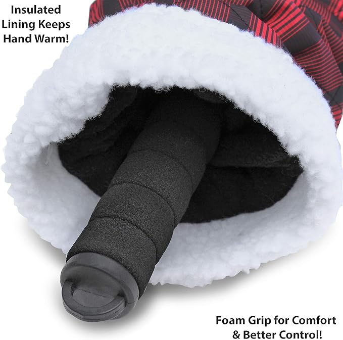Flexible Flyer Deluxe Car Snow Scraper Mitt, Mini Windshield Ice Removal Glove