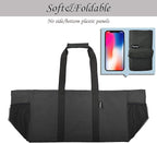 Finnhomy 42L Extra Large Utility Tote Bag, Oxford Fabric Reusable Folding Grocery Bags with Handles and Pockets, 2 Pack