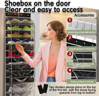 Kotkn Over The Door Shoe Organizer with 12 Large Breathable Pockets - Durable Hanging Storage for the Entire Family's Shoes (