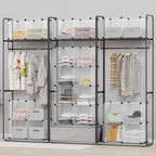 HOMIDEC Closet Organizers and Storage, 9 Cube Storage Organizer, Portable Closet Organizer Storage Cubes Shelves for Clothes,