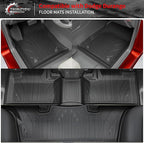 Floor Mats Compatible with 2016-2025 2026 Dodge Durango 6 Seats Cargo Mat Back Seat Protector Trunk Liner 2024 Durango Accessories (Fit 6 Seats, 3rd Row Backrest Mats+Trunk Mat+Floor Mats)