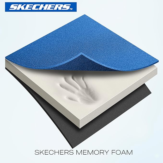 Skechers Steering Wheel Cover, Memory Foam Car Steering Wheel Cover,14.5-15inch Anti-Slip Safety Comfortable Desgin, Universa