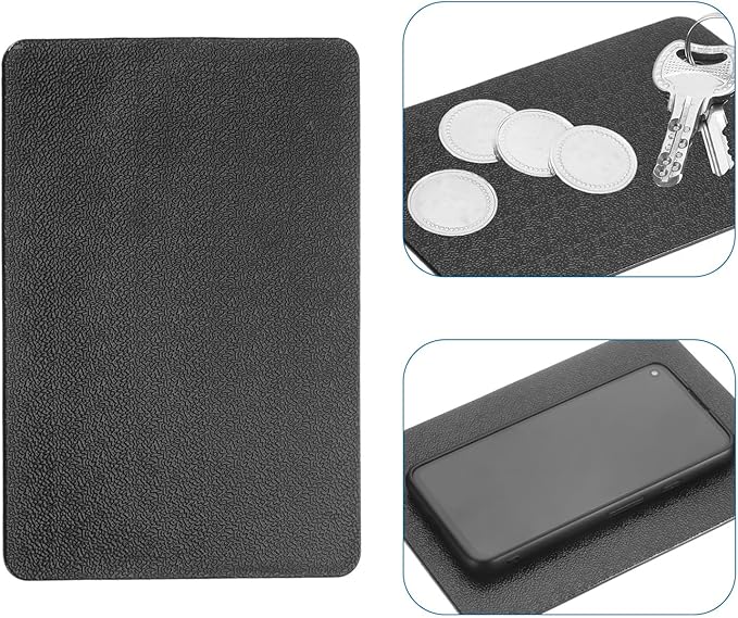 HARFINGTON 4pcs Car Dashboard Anti-Slip Mat 7" x 5" Universal Sticky Dash Pad Washable Reusable Car Non-Slip Mats for Phone K