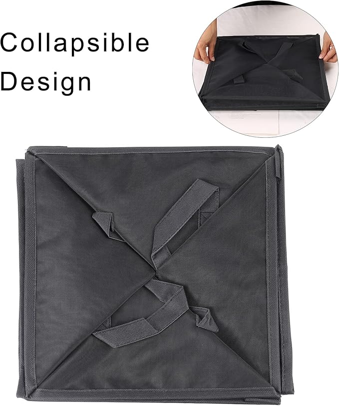 SOUJOY 4 Pack Popup Laundry Hamper, Collapsible Mesh Laundry Baskets with Handles, Foldable Clothes Hamper, Easy to Open, Por