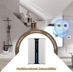Home Dehumidifier with Drain Hose, (950 sq.ft) 95oz Quiet dehumidifier for Bathroom Bedroom, with Air Reusable Filter Indoor 