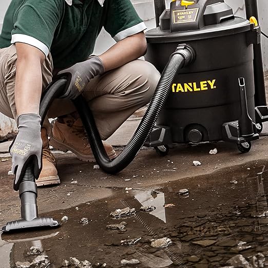 STANLEY 12 Gallon 5.5 Peak HP Wet/Dry Vacuum, 3 in 1 Shop Vacuum Blower,1-7/8"x6 Hose, Range for Garage, Carpet Clean, Worksh
