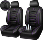 CAR PASS Comfortable 3D Foam Mesh Leather Car Seat Covers Front, Air Cool Mesh Breathable Front Seat Covers for Car, Universa