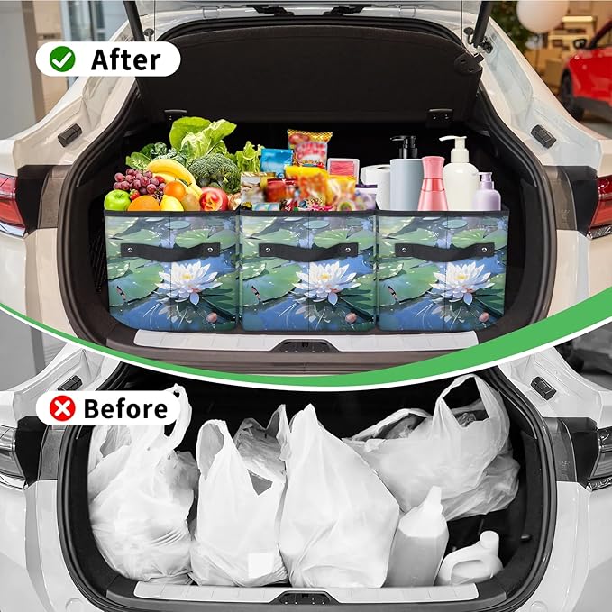 Reusable Grocery Bags Heavy Duty Shopping Bags Foldable Large Tote Bags with Long Handles & Hard Bottom