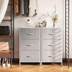 AODK Dresser for Bedroom Nightstand Small Dressers Chest of Drawers End Table for Living Room, Closet Dresser with 3 Storage 