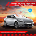ARISMOTOR Windshield Sun Shade for Kia EV6 2022-2025 2026, Custom Fit Foldable Front Window Sunshade Sun Visor Protector, Block UV Rays Keep Your Car Cooler