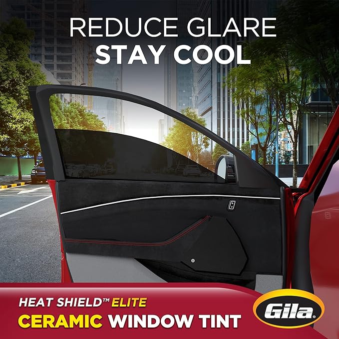 Gila Heat Shield Elite 5% VLT Automotive Ceramic DIY Window Tint Advanced Heat Control Glare Control 2ft x 6.5ft (24in x 78in), Limo Black