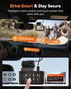 WOLFBOX X3 PRO Dash Cam Front and Rear, Dual STARVIS 2 IMX675, 1440P 60FPS+1440P ADAS Car Camera, EIS Image Stabilization wit