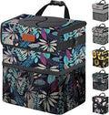 Car Trash Can for Car Cute, Bag Bin Hanging Waterproof Automotive Garbage Cans Leak Proof Vehicle Trash Can Colorful Leaves