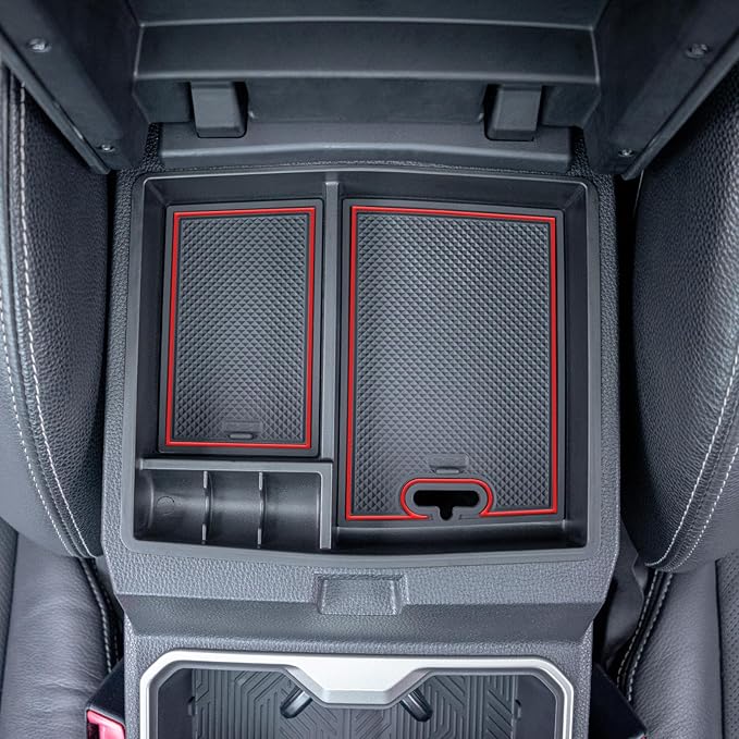 JKCOVER OEM Fit 2024 2025 2026 Tacoma Center Console Organizer Tray Compatible with 2024 2025 2026 Toyota Tacoma(4th Gen) Accessories ABS Plastic Storage Box（Patented Design）