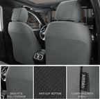CAR PASS Neoprene Waterproof Seat Covers Full Sets, Wetsuit Car Seat Covers 5 Seats Universal Fit for Vans, Truck, SUV, 3D Ty