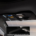 Car Visor Organizer, Multifunctional Auto Interior Accessories Storage Pocket Sun Visor Pouch for Card License Registration Document Pen Key Interior Accessories Pocket Organizer