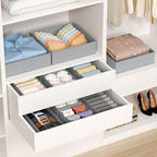 DIMJ Drawer Organizer Clothes - 20 Pack Closet Drawer Organizer Bins for Baby Clothes Storage, Fabric Dresser Organizer for N