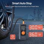 BEVA Tire Inflator Portable Air Compressor, 4X Faster Inflation Air Pump with Digital Pressure Gauge, 150PSI Cordless Tire Inflator with LED Light for Car, Electric Bikes, Motorcycle, Bike, Ball