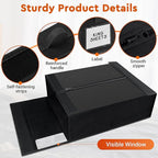 StorageTastic 2 Pack Bed Sheet Closet Organizers and Storage,Sturdy Foldable Storage Containers with Window and Label,Storage