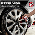 Adam's Polishes Wheel & Tire Cleaner 16oz - Professional All in One Car Wash Wheel Well Cleaning Spray for Car Detailing | Sa