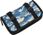 Car Tissue Holder Car Visor Organizer Tissue Box Holder for Car Sun Visor Organizer with Car Vehicle Accessories Essentials Interior for Women Men Blue Waves WhiteFoam Textures