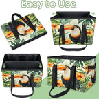Reusable Grocery Bag, Foldable Large Shopping Tote Bag for Groceries Kitchen Picnic Car Trunk