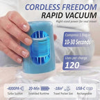 Cozy Essential Travel Vacuum Storage Bags with Rechargeable Cordless USB Pump, Space Saver Bags for Luggage, Suitcase, Carry-