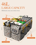 HOTOR Trunk Organizer - Car Organizer, Foldable Trunk organizer for SUVs & Sedans, Sturdy Car Organization for Car Accessories