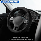 Skechers Steering Wheel Cover, Memory Foam Car Steering Wheel Cover,14.5-15inch Anti-Slip Safety Comfortable Desgin, Universa