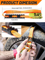 Tire Traction Straps Metal Gripper Traction Device for Anti Skid Emergency Tire Straps to Get Unstuck from Snow, Mud, Ice & S
