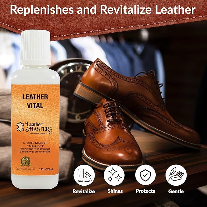 Leather Master Leather Vital Softener and Revitalizer (250ml) - These Products Condition, Protect, Polish, and Repair. Add to