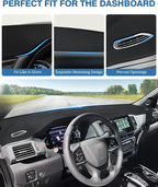 FIILINES Dash Cover for Honda Passport 2019-2025, Dashboard Mat for Passport Accessories Dash Mat Sunshade Nonslip Mesh Prote