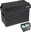 High Road Carganizer Car Storage Bin with Lid - Multipurpose Storage Box for Car for the Back Seat, Front Seat or Trunk -